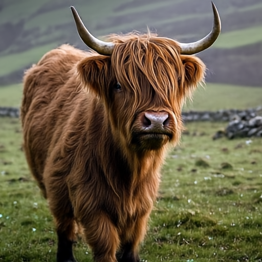 JiT-DDT sample: highland cow field