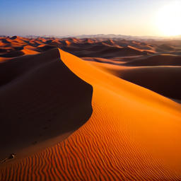 Linum v2 sample: desert dunes sunrise