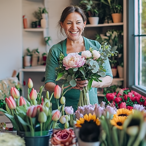 P-JiT sample: florist shop owner