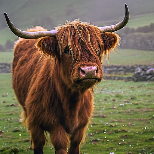 P-JiT sample: highland cow field